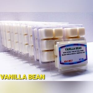 VANILLA BEAN Pure Soy Wax Melt, Highly Scented, 2.5 oz